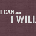 Fotomural Walls by Patel - Message 3 - Red brick wall with motivational slogan - Grey, Red