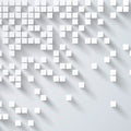 Fotomural 3D mural graphic design blocks with shadow effect - AP Digital 3