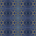 Fotomural Walls by Patel - Photo wallpaper Geometric honeycombs - Brown, Blue