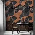 Fotomural Walls by Patel - Terra 1 - ethnic mural with abstract design in earth tones
