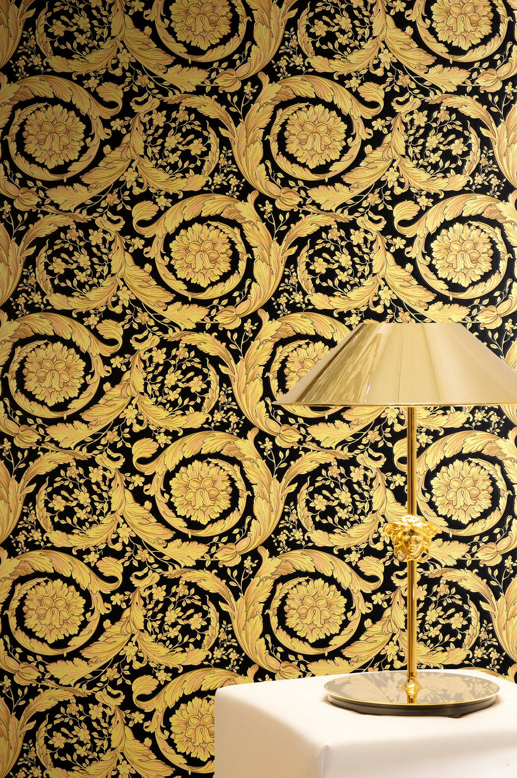 Versace 6-Vliestapete Vinyltapete Schwarz Floral