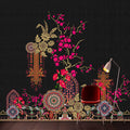 Fotomural Walls by Patel - Oriental Garden 2 - mural tropical patterns & flowers