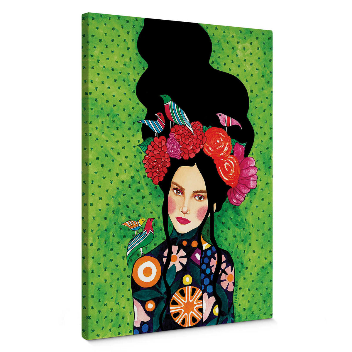 Cuadro en lienzo Retrato de mujer by Hülya