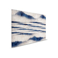 Cuadro abstracto ondas | azul, blanco