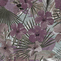 Fotomural Walls by Patel - Photo wallpaper jungle palm trees and flower - purple, green