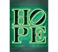 Fotomural Narrow mural HOPE in illuminated letters - DD Motive 2