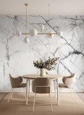 Fotomural Black and white photo wallpaper marble with natural details - AP Digital 3