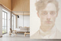 Fotomural Walls by Patel - timothy - Classic portrait wallpaper with a calm vintage look in textile look - beige