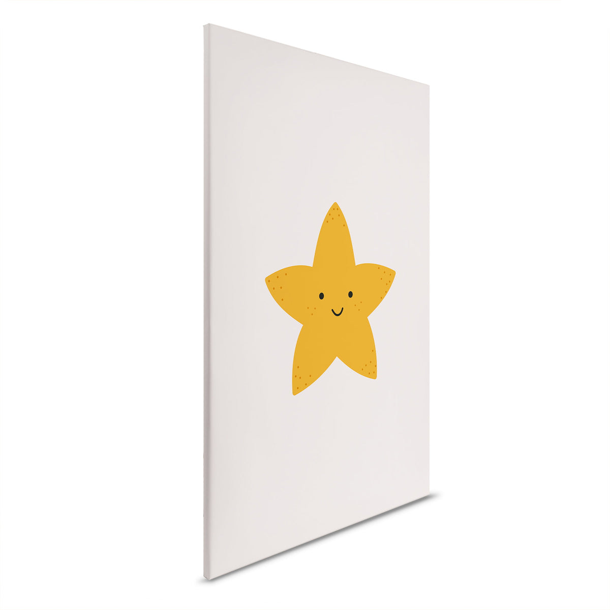 Cuadro lienzo habitación infantil estrella radiante - Diseño lienzo lúdico