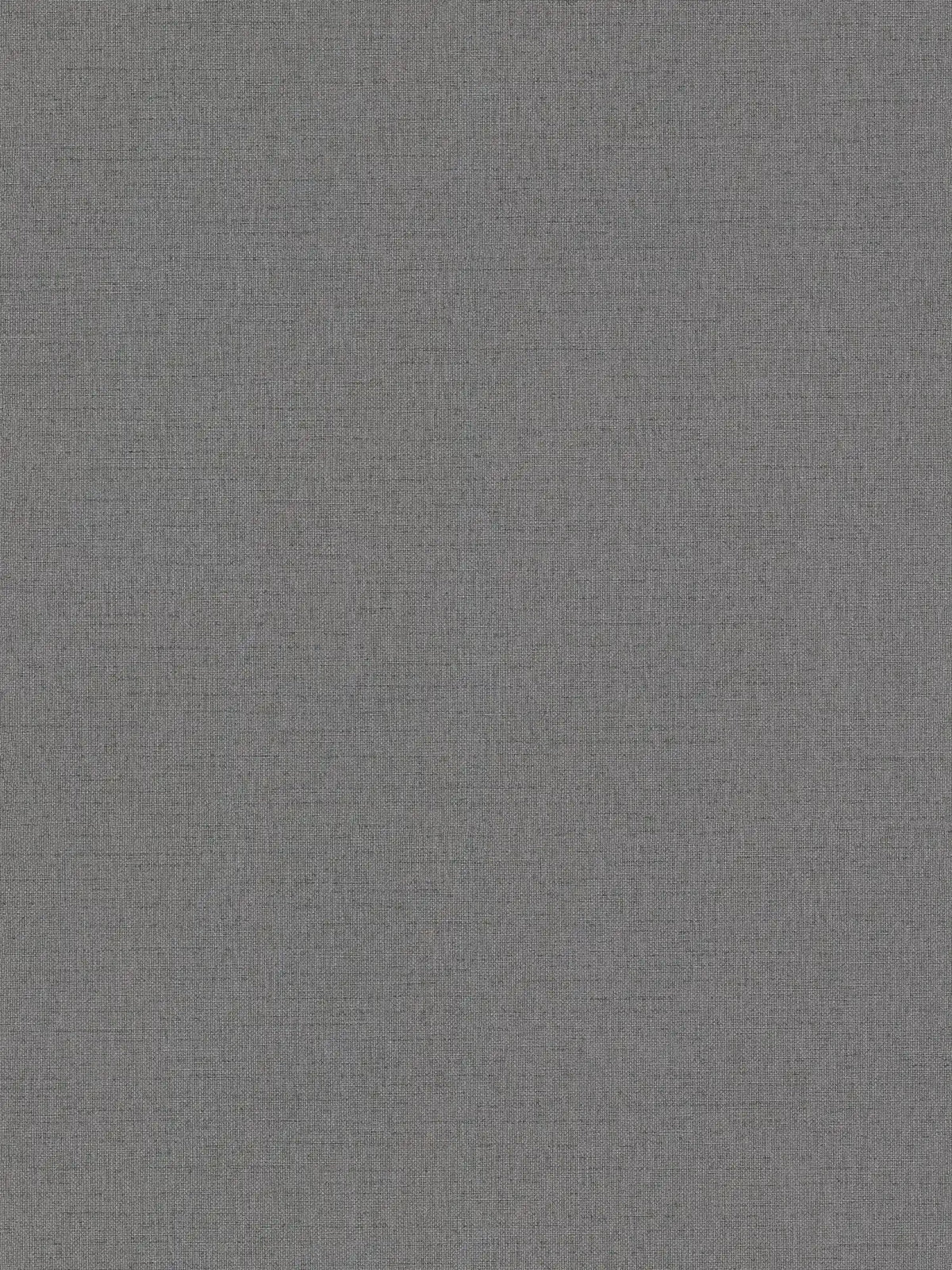 Papel pintado no tejido con aspecto de lienzo suave, ligeramente texturizado - gris