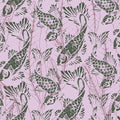 Fotomural Purple koi - Asian style watercolour mural - AP Digital 1