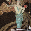 Fotomural Walls by Patel - Scala 1 - mosaic phoenix & woman motif art deco wallpaper
