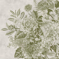 Fotomural Walls by Patel - Photo wallpaper flowers shrub - Green, White