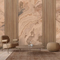 Fotomural Walls by Patel - Photo wallpaper »travertino 2« - Panels & marble - Light brown