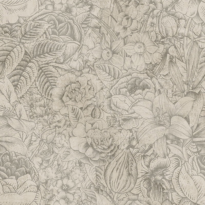 Fotomural Floral wall mural Flowers & Leaves - Walls by Patel