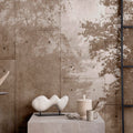 Fotomural Walls by Patel - Photo wallpaper »mytho« - Treetops on concrete slabs - Smooth, slightly shiny premium non-woven fabric