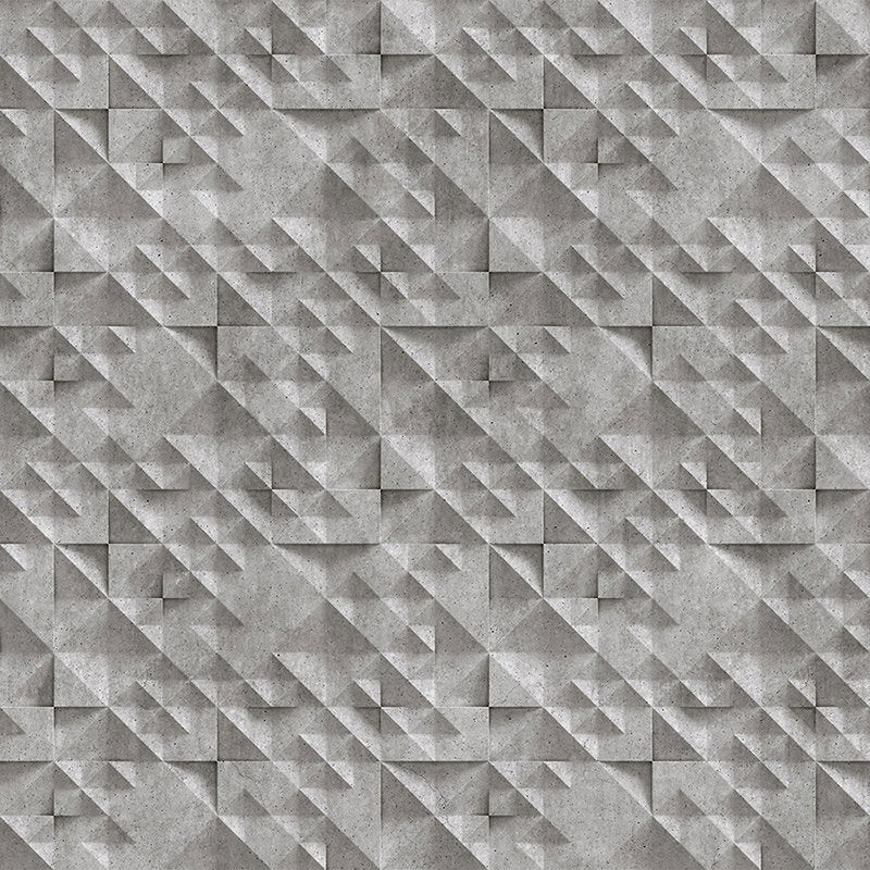 Fotomural Walls by Patel - Concrete 2 - Cool 3D Concrete Rough Wallpaper - Grey, Black