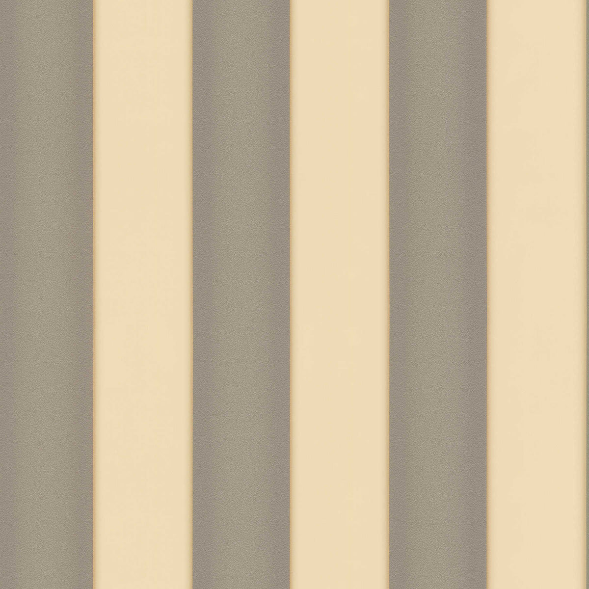Versace Home - Papel pintado con rayas metálicas plateadas - crema, gris
