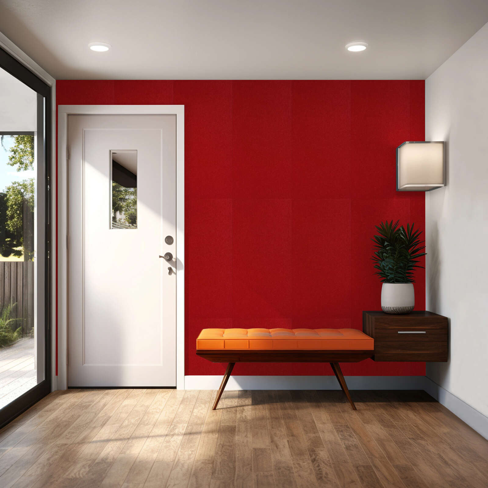 Panel Modular Wall - Cherry Red 104 x 52 x 0.6 cm (13674-7) - Imagen 1