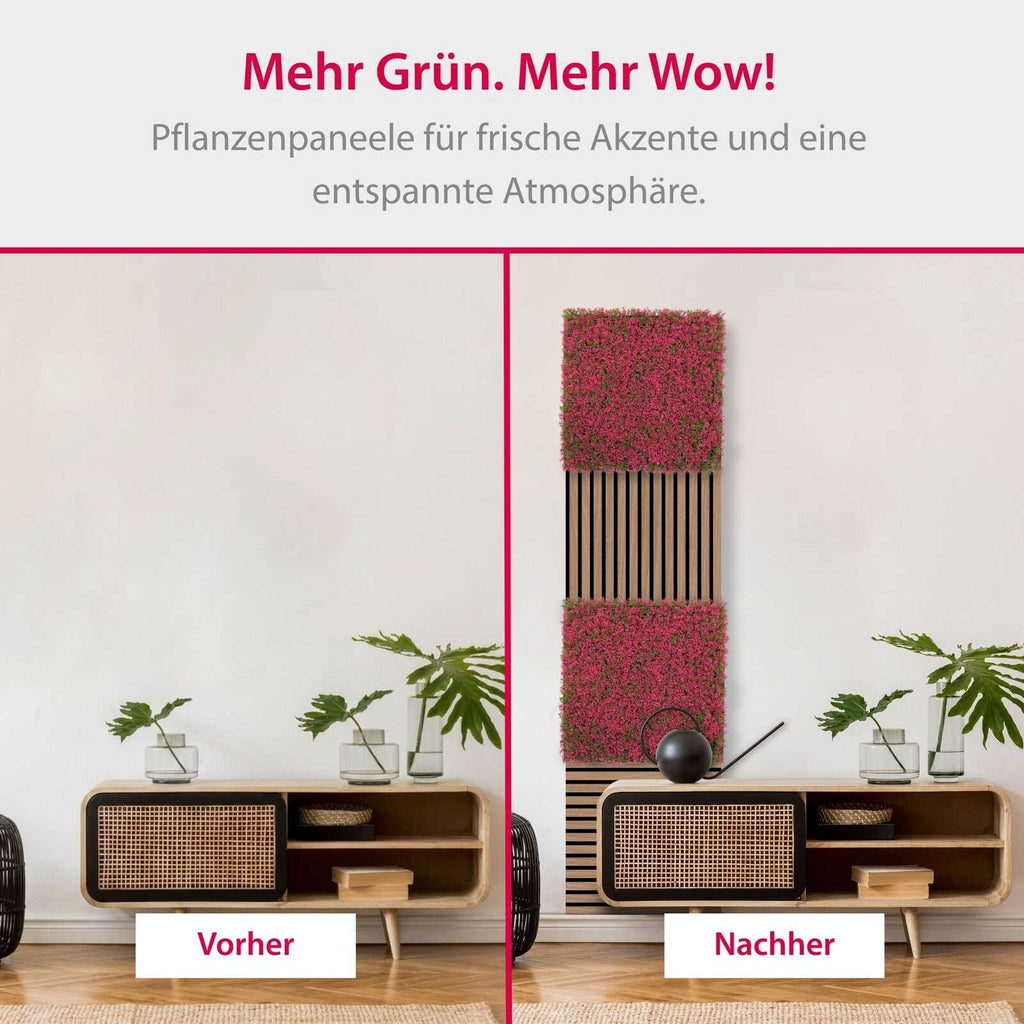 Panel Flora de Diseno Pink Design Grass - Modular Wall - Foto 7