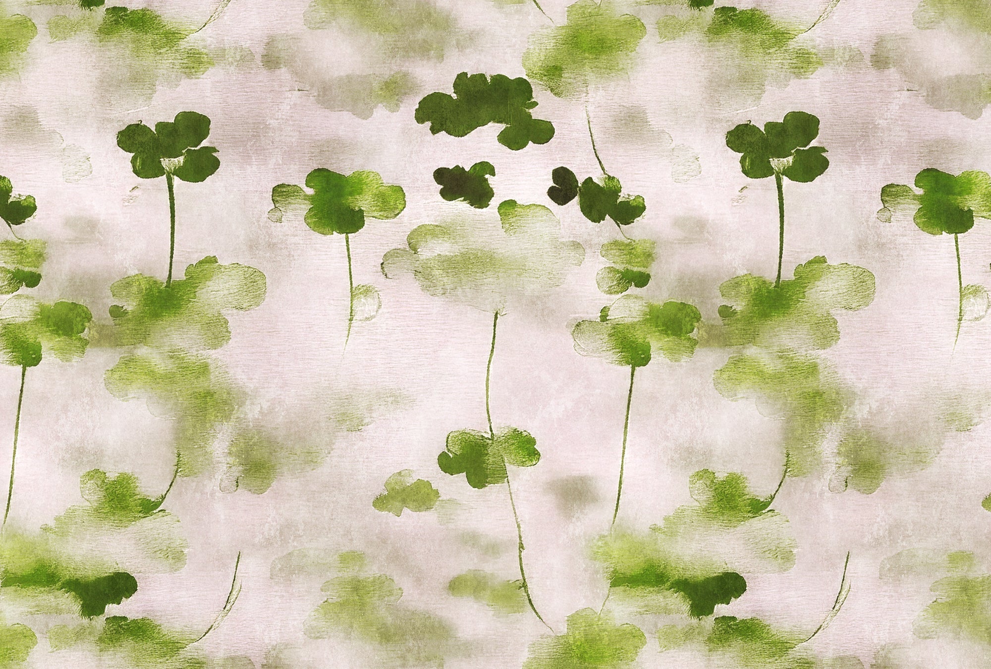 Fototapete im Digitaldruck Fototapete Gruen Aquarell