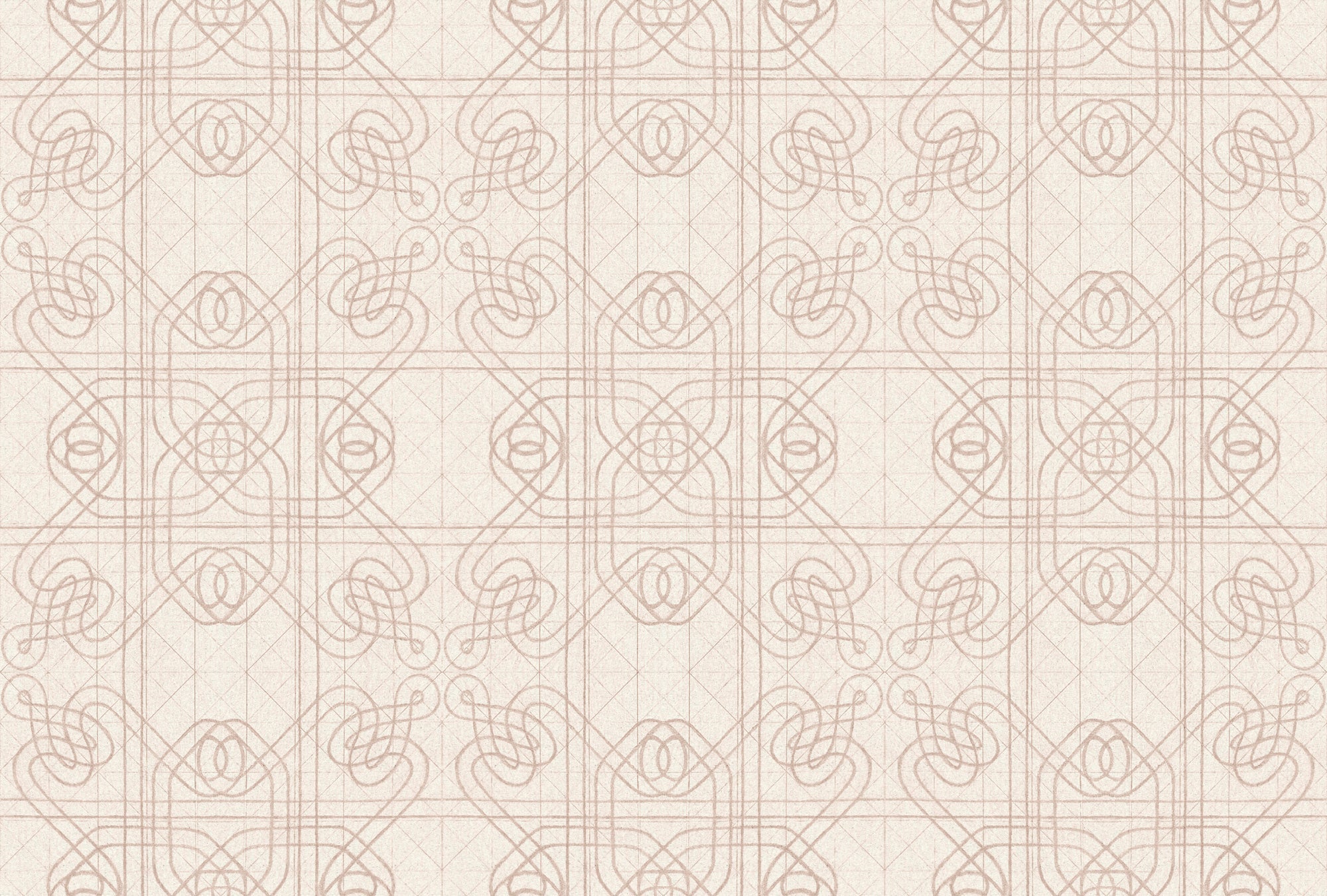 Fototapete im Digitaldruck Fototapete Beige Geometrisch