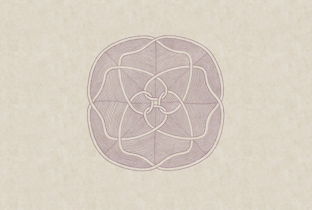 Fototapete im Digitaldruck Fototapete Beige Geometrisch