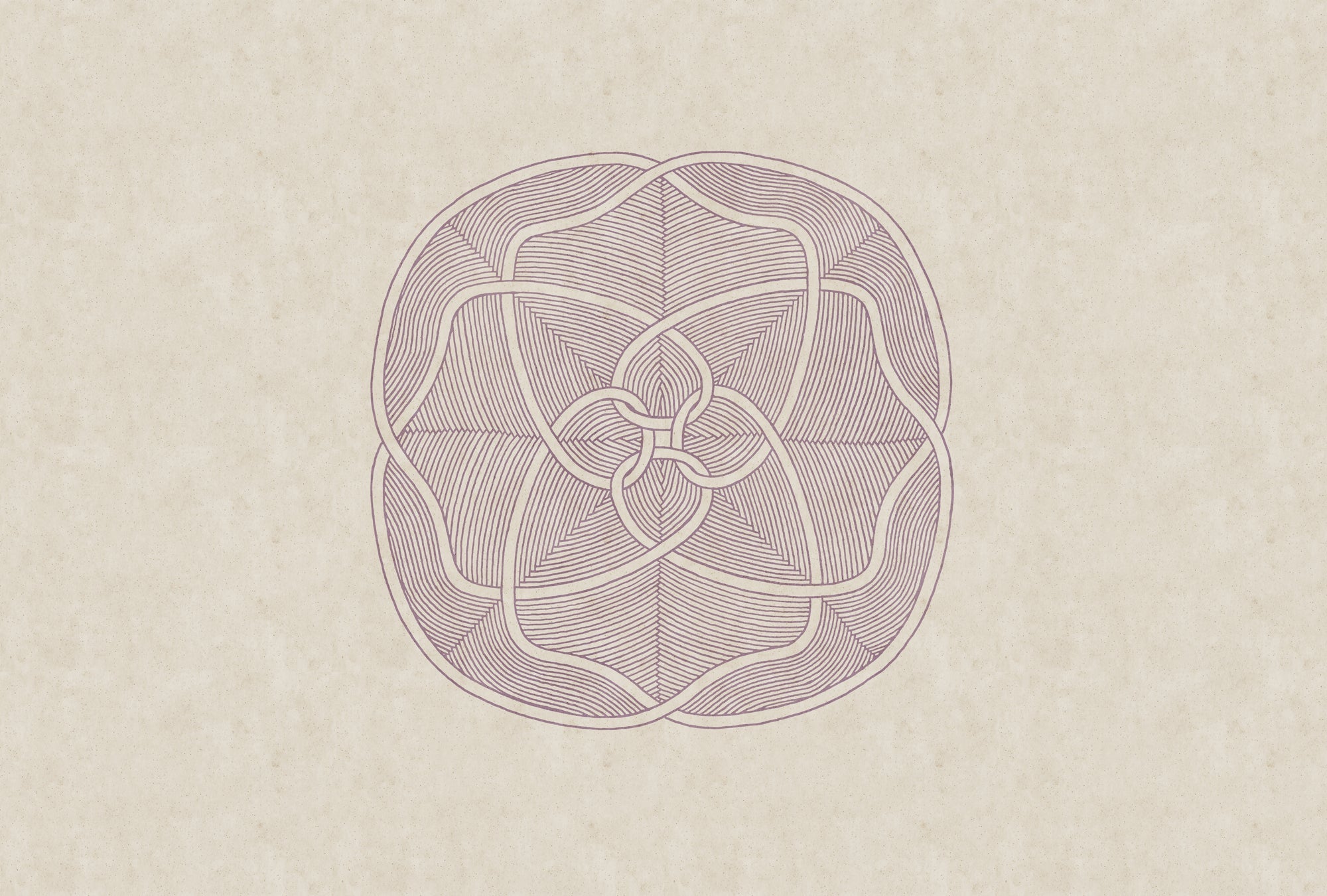 Fototapete im Digitaldruck Fototapete Beige Geometrisch