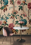 Fototapete im Digitaldruck Fototapete Beige Floral