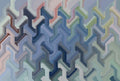 Fototapete im Digitaldruck Fototapete Blau Geometrisch