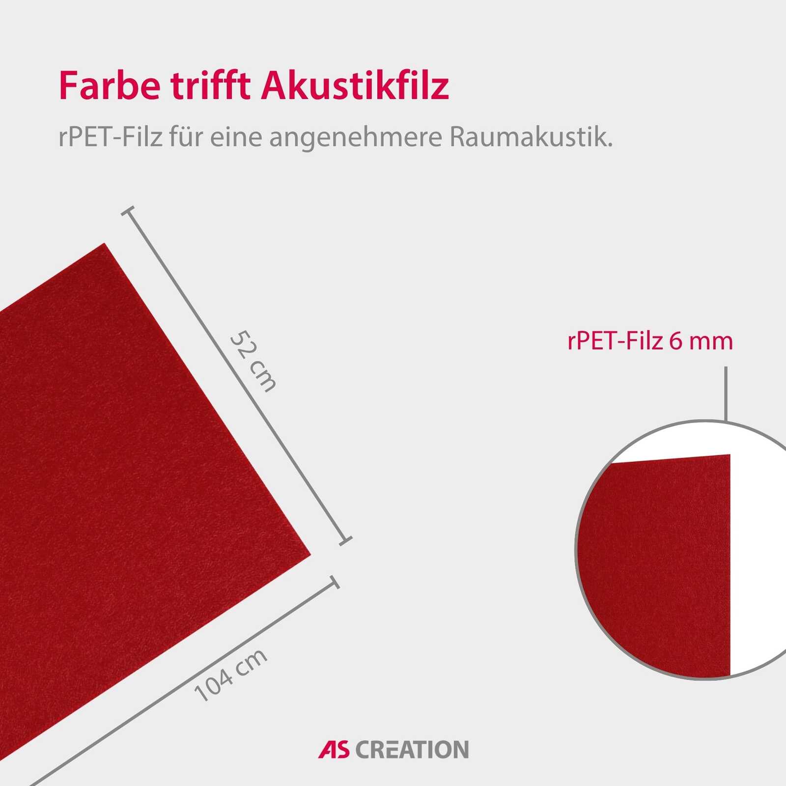 Panel Modular Wall - Cherry Red 104 x 52 x 0.6 cm (13674-7) - Imagen 7
