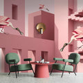 Fotomural Walls by Patel - fable - Photo wallpaper »with abstract 3D architecture and mythical creatures - Smooth, slightly shiny premium non-woven fabric