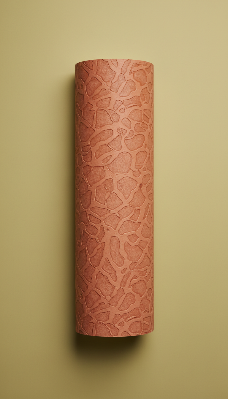 Rollo mural texturizado rosa terracota