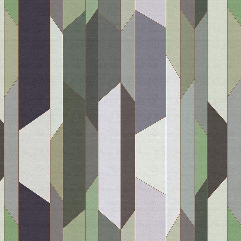 Fotomural Walls by Patel - Fold 1 - Retro style stripe wallpaper in ribbed texture - Beige, Cream