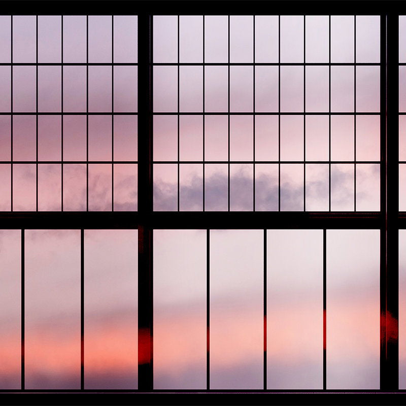 Fotomural Walls by Patel - Sky 1 - Window Wallpaper Sunrise View - Pink, Black