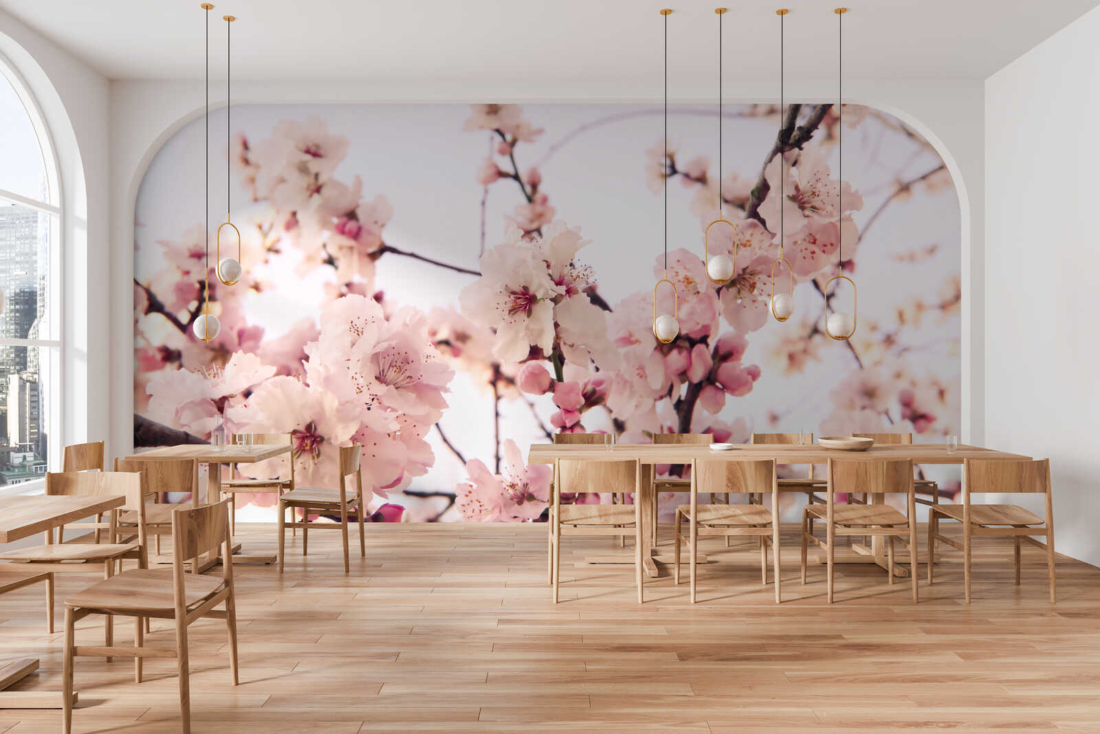 Fotomural Nature Wallpaper with Cherry Blossoms - Premium Smooth Non-woven - XXL 2