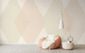 Fotomural Panel XXL 5 - Design wall mural large diamond pattern yellow on premium smooth non-woven