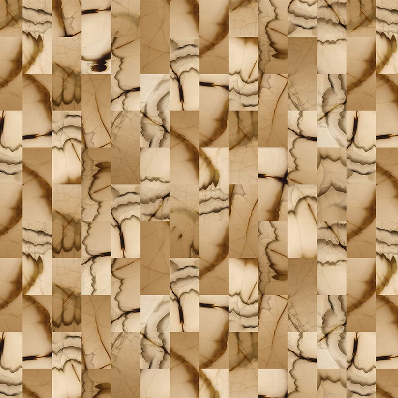 Fotomural Walls by Patel - Cut stone 1 - Photo wallpaper with stone look abstract - Beige, Brown