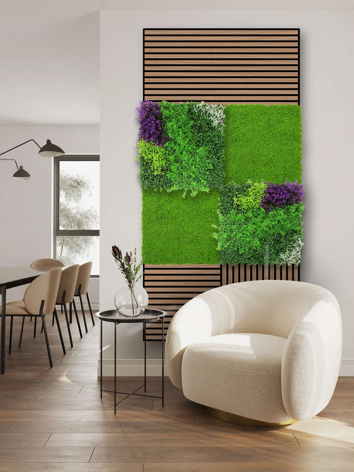 Panel Modular Wall - Violet Mixed Flora 52 x 52 x 4 cm (13669-1) - Imagen 10