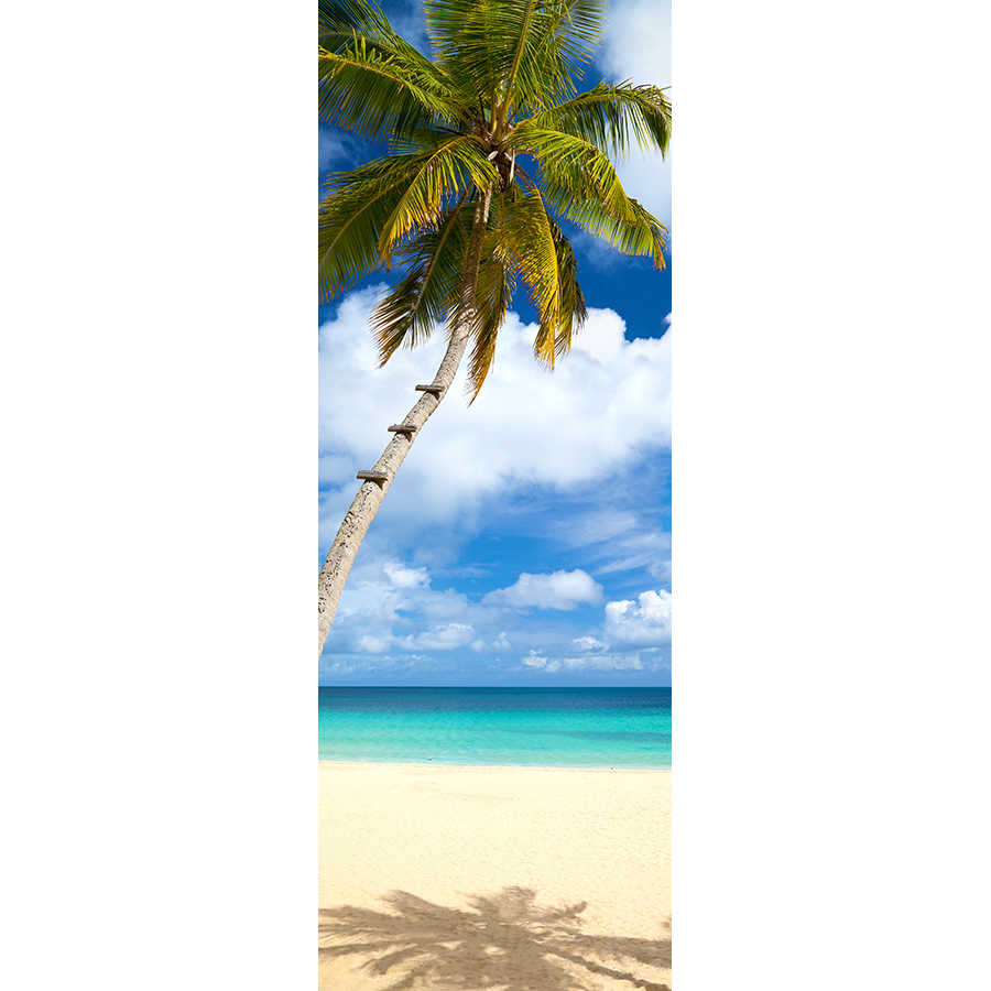 Fotomural Panel XXL 5 - Beach mural palm tree by the sea on premium smooth nonwoven