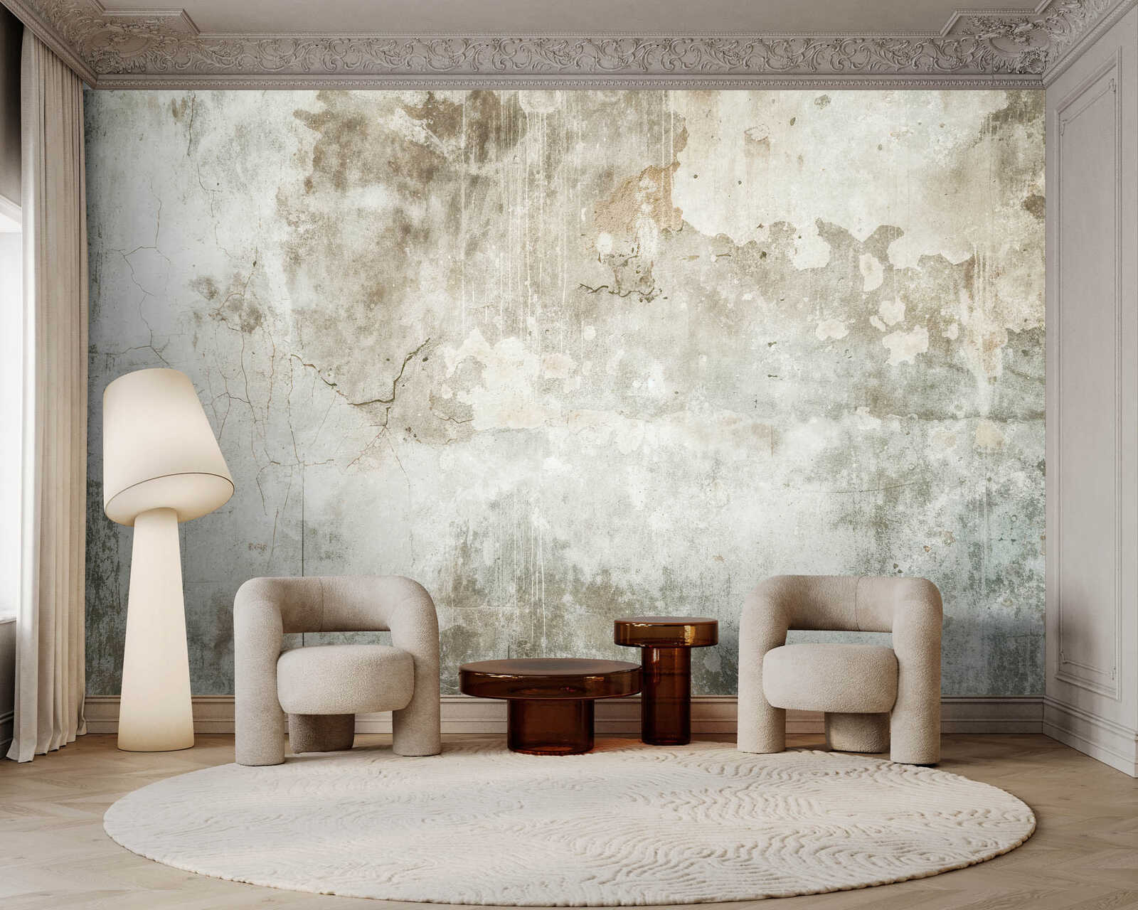 Fotomural Walls by Patel - patina1 - Minimalist concrete wall mural - grey, beige