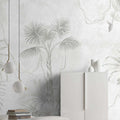 Fotomural Walls by Patel - Life in the Tree 4 - vintage style monkey & leaves pattern mural