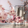 Fotomural Panel XXL 5 - Plants mural flowering cherry blossom on premium smooth fleece