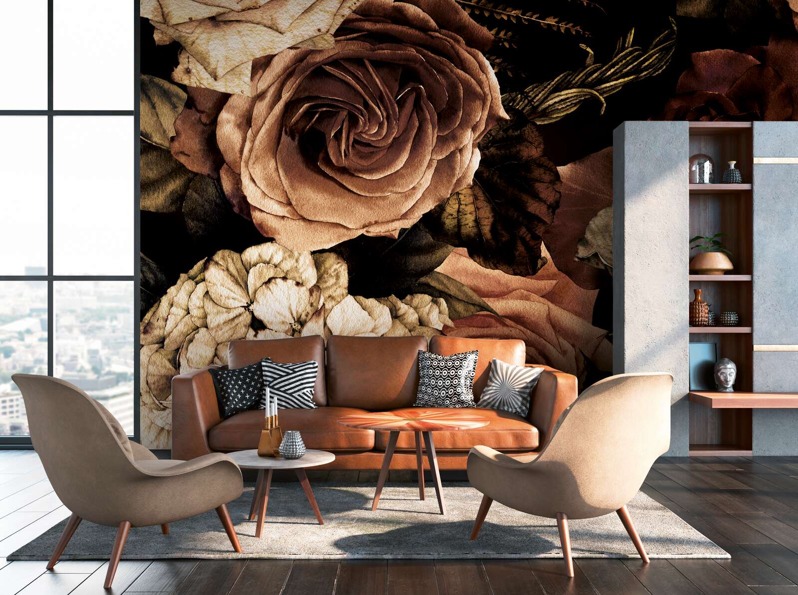 Fotomural AP Contract - Romantic Flowe