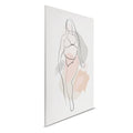 Figura abstracta: Belleza en líneas - Silueta femenina sobre lienzo