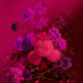 Fotomural Walls by Patel - Neon mural with flowers still life - purple, pink