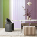 Fotomural Walls by Patel - Photo wallpaper »co-coloures 3« - Colour gradient with stripes - green, lilac, purple
