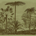 Fotomural Walls by Patel - Jurassic 1 - Photo wallpaper jungle motif copper engraving green in cardboard structure - Brown, Green