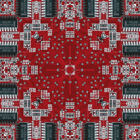 Fotomural AP Digital 1 - Electric Red