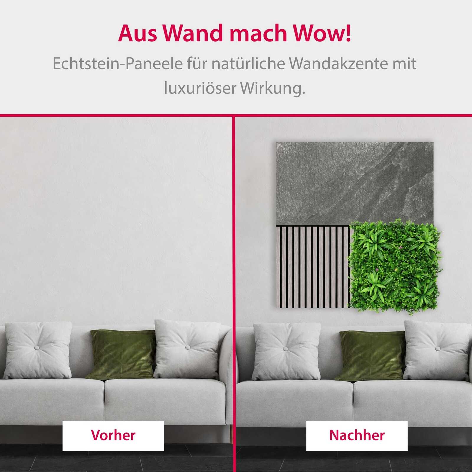 Panel Modular Wall - Grey Slate 104 x 52 x 0.7 cm (13672-0) - Imagen 5